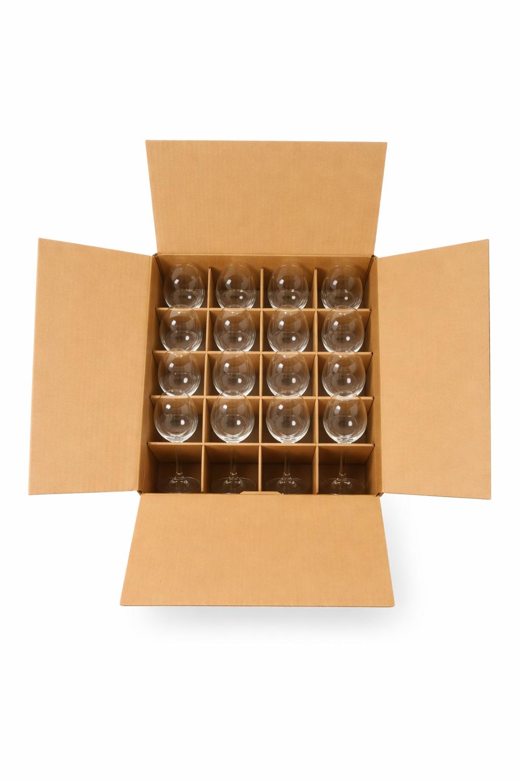 Geschirr-/Gläserkarton mit Einlagen gross – 500×500×720 mm 1 Geschirr-/Gläserkarton mit Einlagen gross – 500×500×720 mm